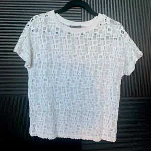 Vince white oversized shirt